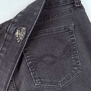 Lee Riders Womens Midrise Bootcut Jeans Size 12L Washed Black 35x34 Cowgirl‎